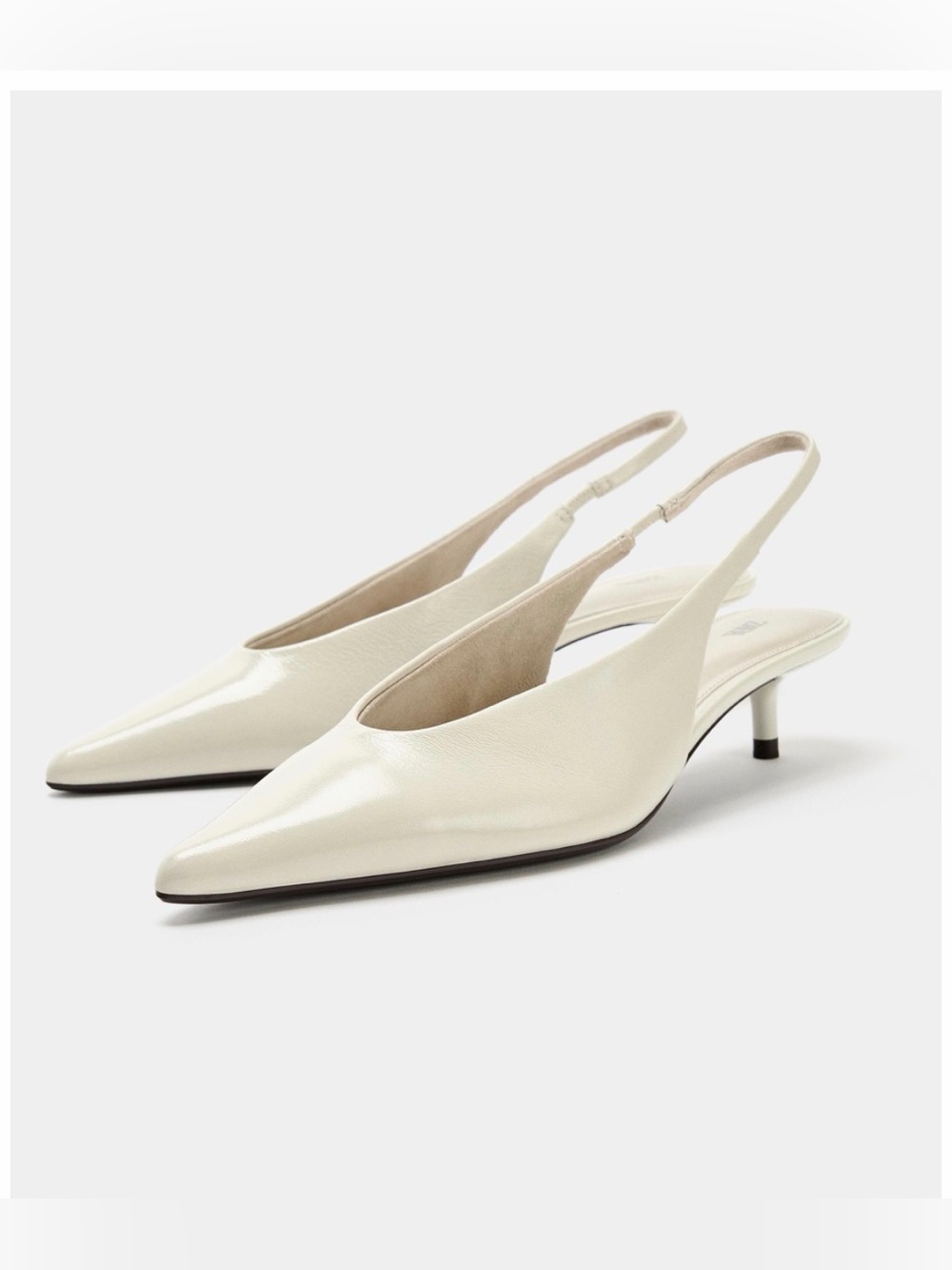 ZARA Slingback Kitten Heel Pumps NWT Size 41